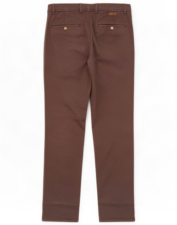 Massimo Dutti Mens Slim Fit Chino Trousers EU 38 Small W30 L33 Grey Cotton