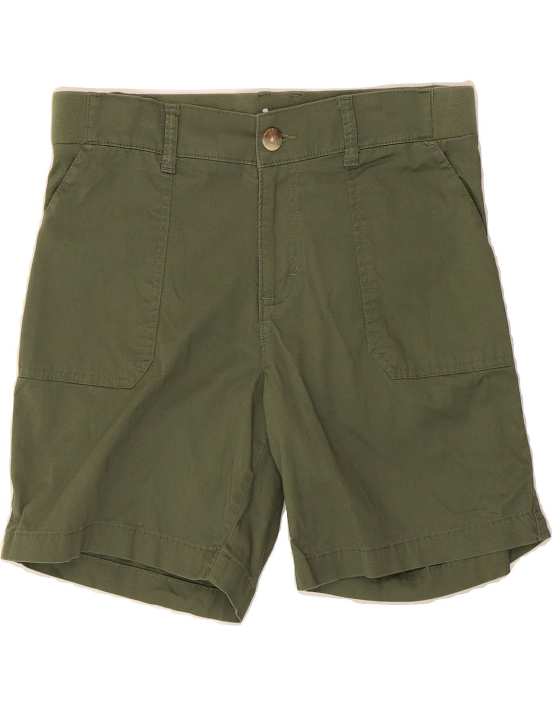 LEE Womens Mid Rise Regular Fit Bermuda Shorts US 8 Medium W30 Green Vintage Lee and Second-Hand Lee from Messina Hembry 