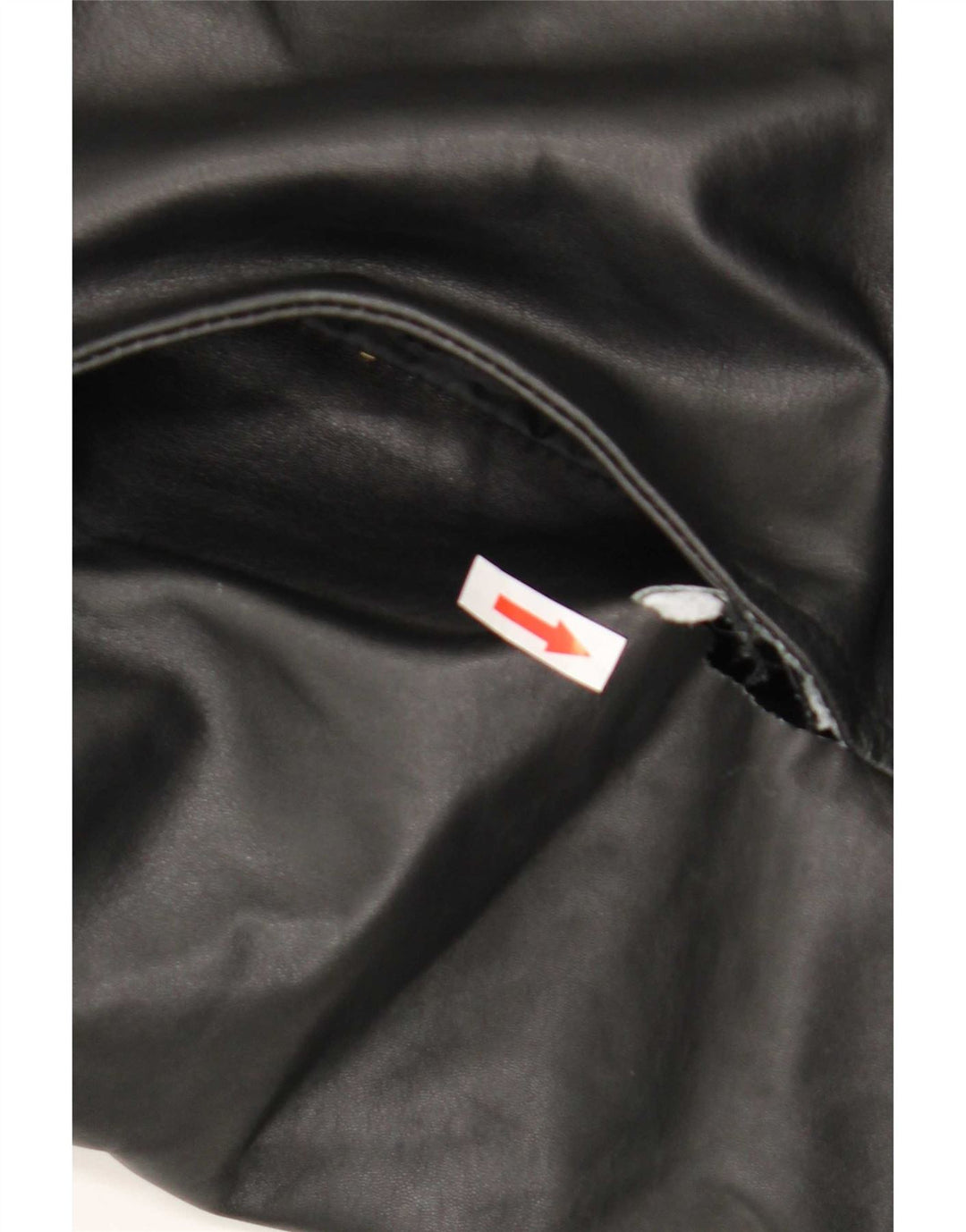 Vintage Mens Shearling Jacket UK 42 XL Black Leather