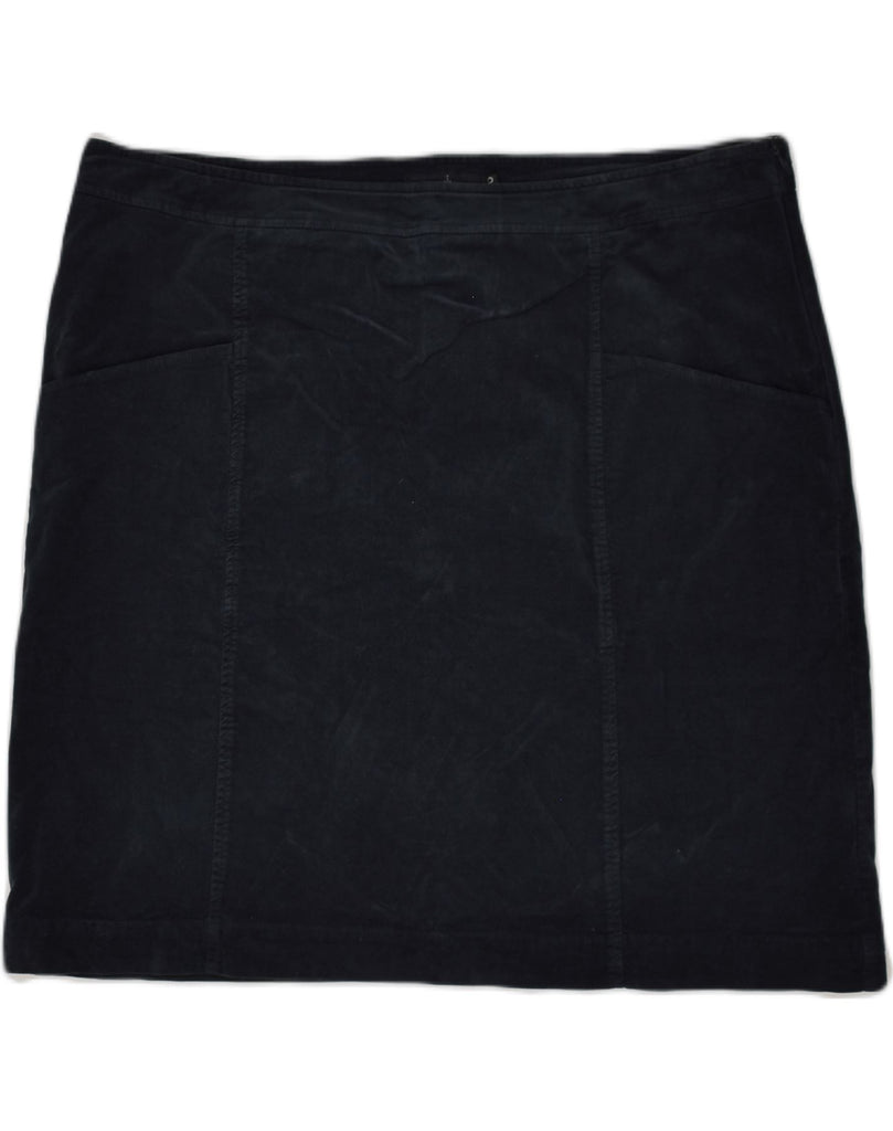 SEASALT CORNWALL Womens Straight Skirt UK 20 2XL W40  Navy Blue | Vintage Seasalt Cornwall | Thrift | Second-Hand Seasalt Cornwall | Used Clothing | Messina Hembry 