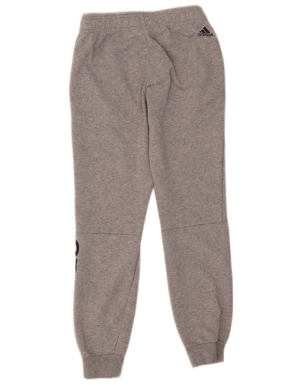 Adidas Womens Graphic Tracksuit Trousers Joggers UK 8/10 Small Grey Flecked
