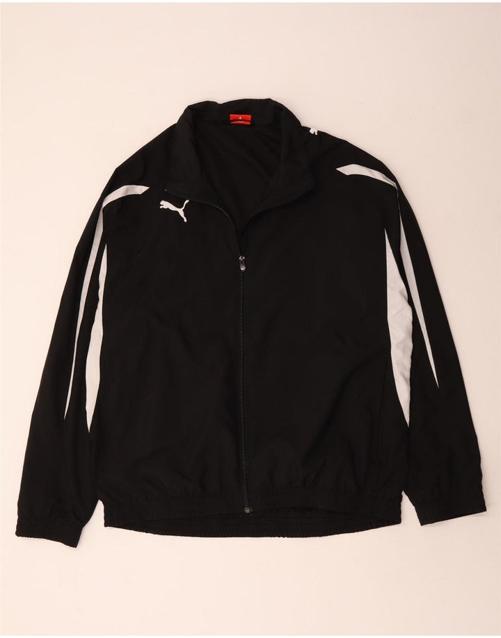 PUMA Mens Tracksuit Top Jacket XL Black Colourblock Polyester