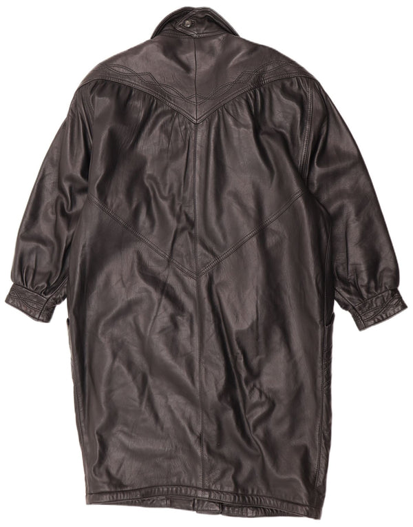 Lavorazione Artigiana Womens Oversized Coat UK 10 Small Black