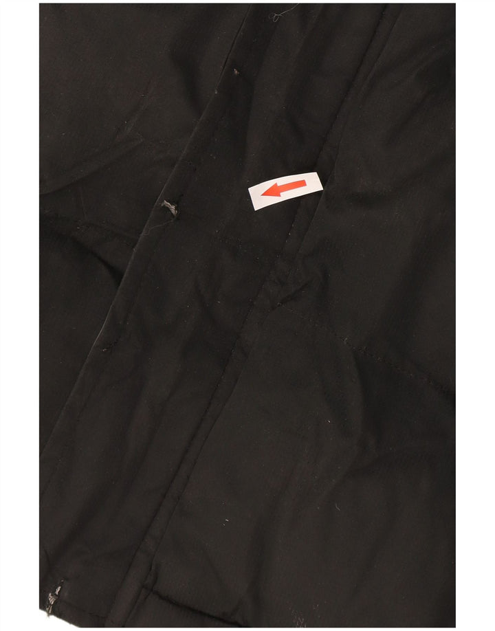 Mountain Warehouse Mens Hooded Padded Jacket UK 38 Medium Black Polyester