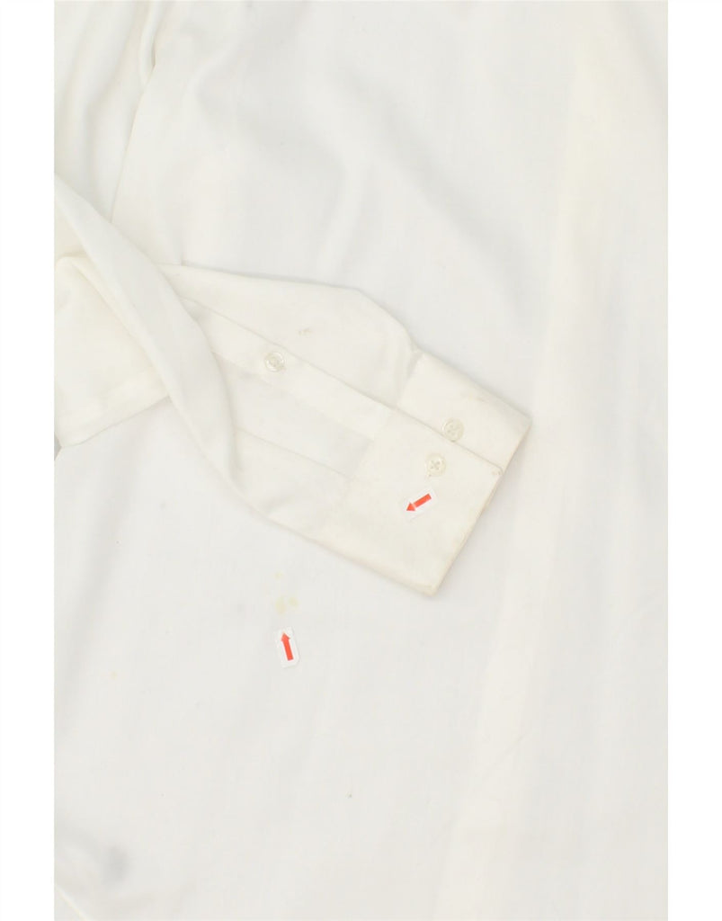 CALVIN KLEIN Mens Slim Fit Shirt Size 16 1/2 Large White Cotton | Vintage Calvin Klein | Thrift | Second-Hand Calvin Klein | Used Clothing | Messina Hembry 