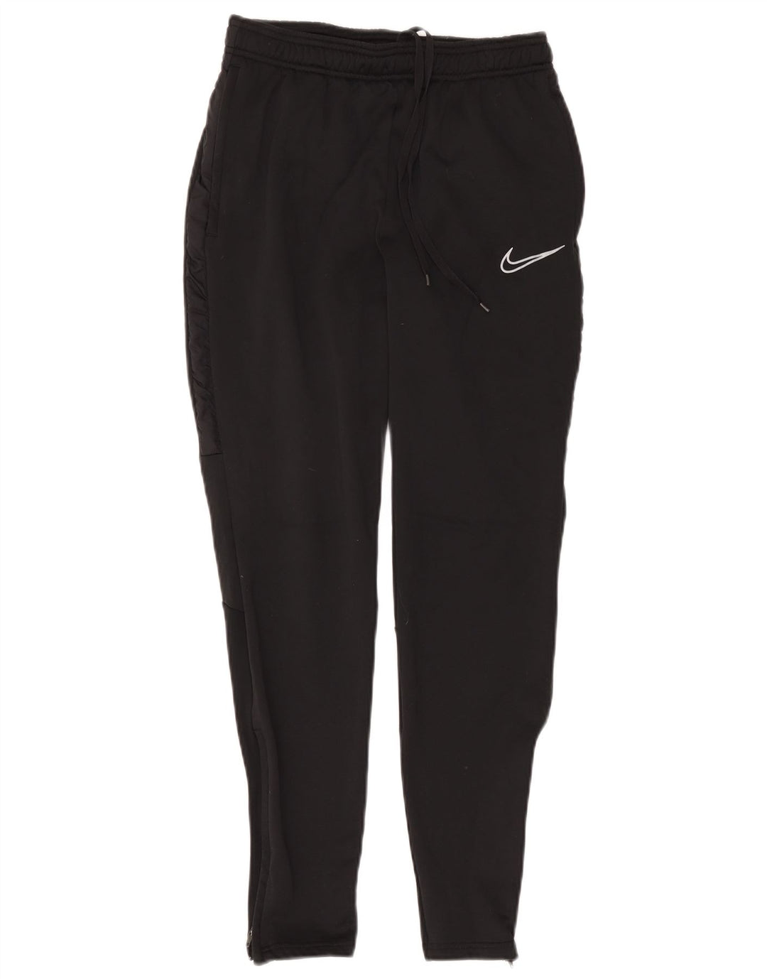 Nike Womens Dri Fit Tracksuit Trousers UK 10 Small Black Polyester