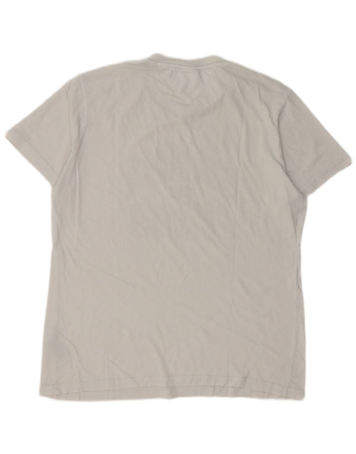 Tommy Hilfiger Mens Graphic T-Shirt Top Large White Cotton