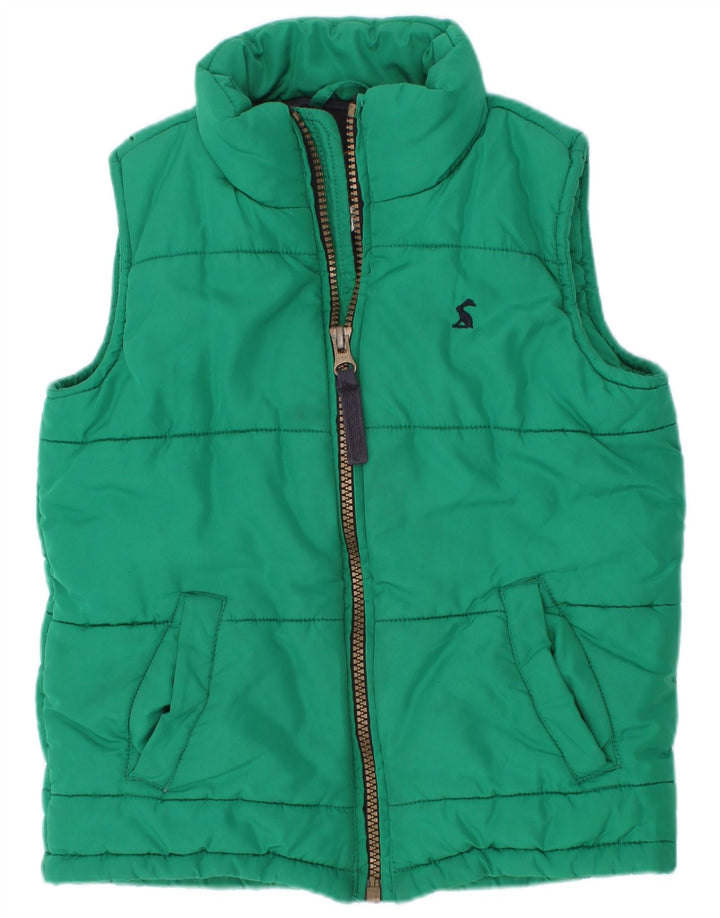 Joules Boys Padded Gilet 2-3 Years Green Polyester