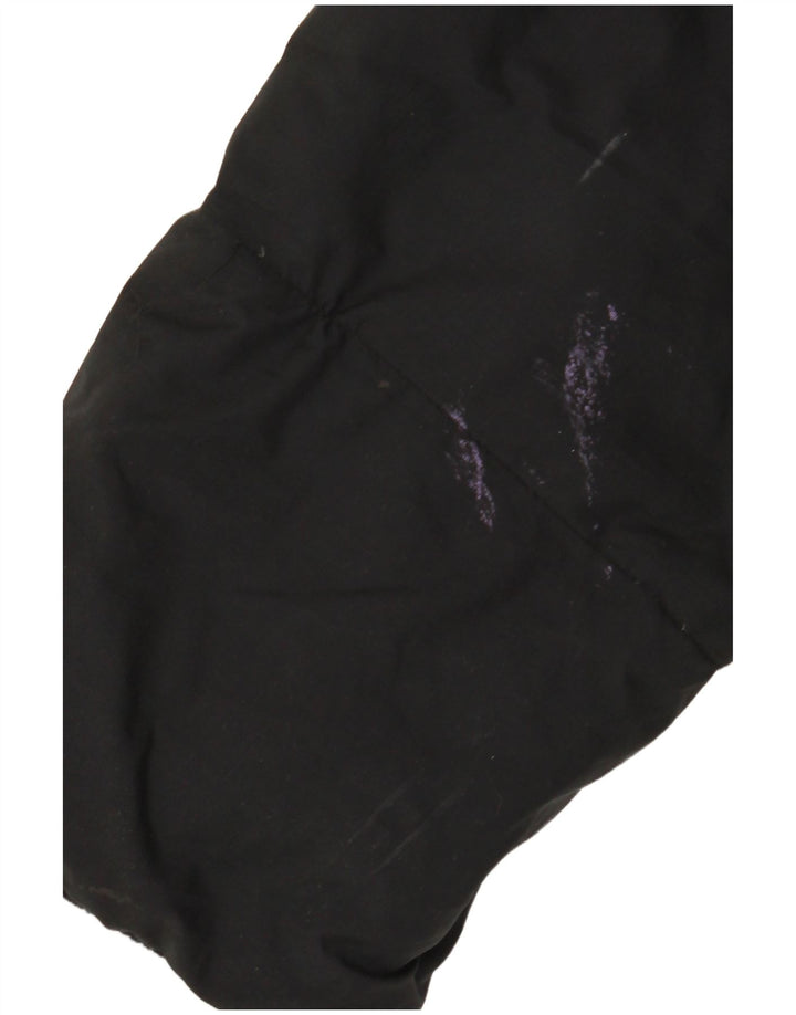 ADIDAS Womens Oversized Hooded Padded Jacket UK 10 Small  Black Polyester