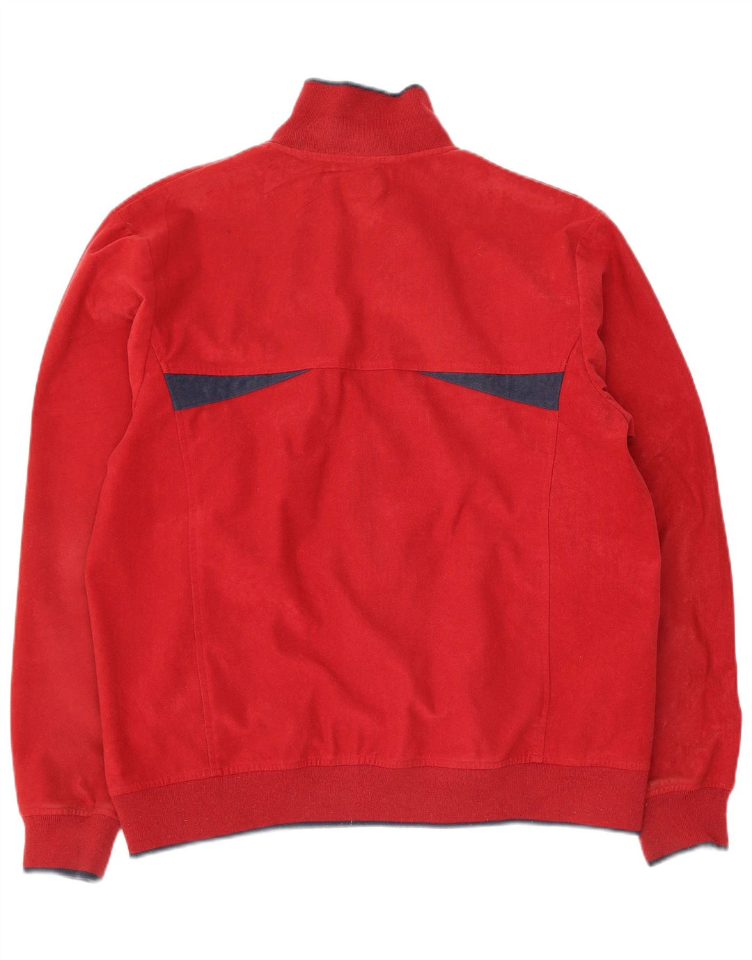 Asics Mens Tracksuit Top Jacket Medium Red Colourblock