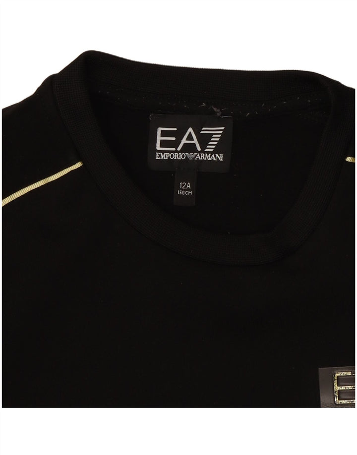 Emporio Armani Boys Sweatshirt Jumper 11-12 Years Black