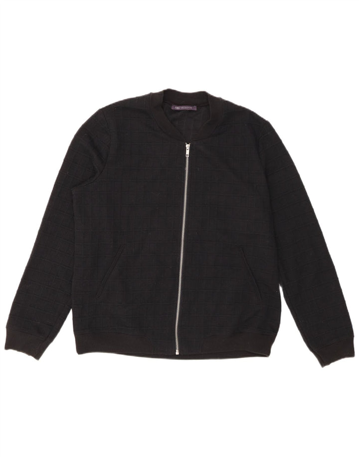 Marks & Spencer Womens Cardigan Sweater UK 14 Large Black Viscose