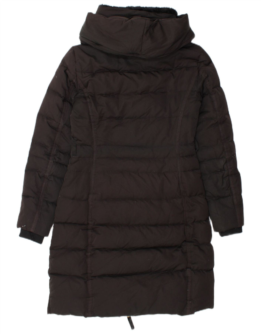 Zara Womens Padded Coat UK 10 Small Black Polyester