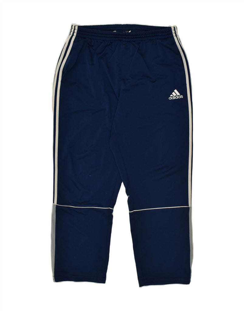 ADIDAS Mens Tracksuit Trousers UK 46/48 XL Navy Blue Polyester | Vintage Adidas | Thrift | Second-Hand Adidas | Used Clothing | Messina Hembry 