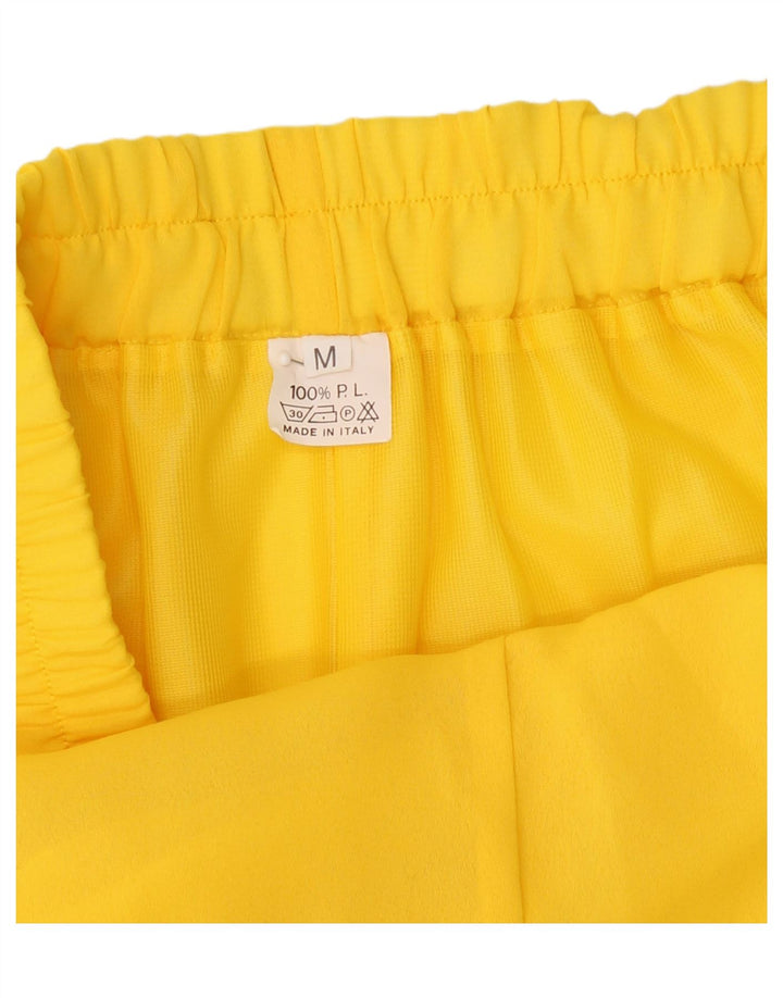 VINTAGE Womens Tapered Casual Trousers  Medium W28 L27 Yellow Polyester Vintage Vintage and Second-Hand Vintage from Messina Hembry 