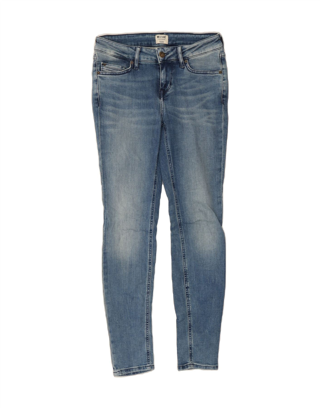 MUSTANG Womens Skinny Jeans W26 L30 Blue Cotton Vintage Mustang and Second-Hand Mustang from Messina Hembry 