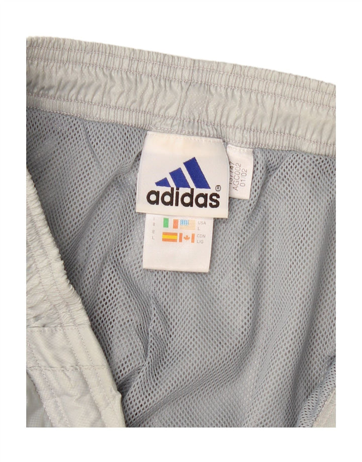 ADIDAS Mens Tracksuit Trousers Large Grey Polyester