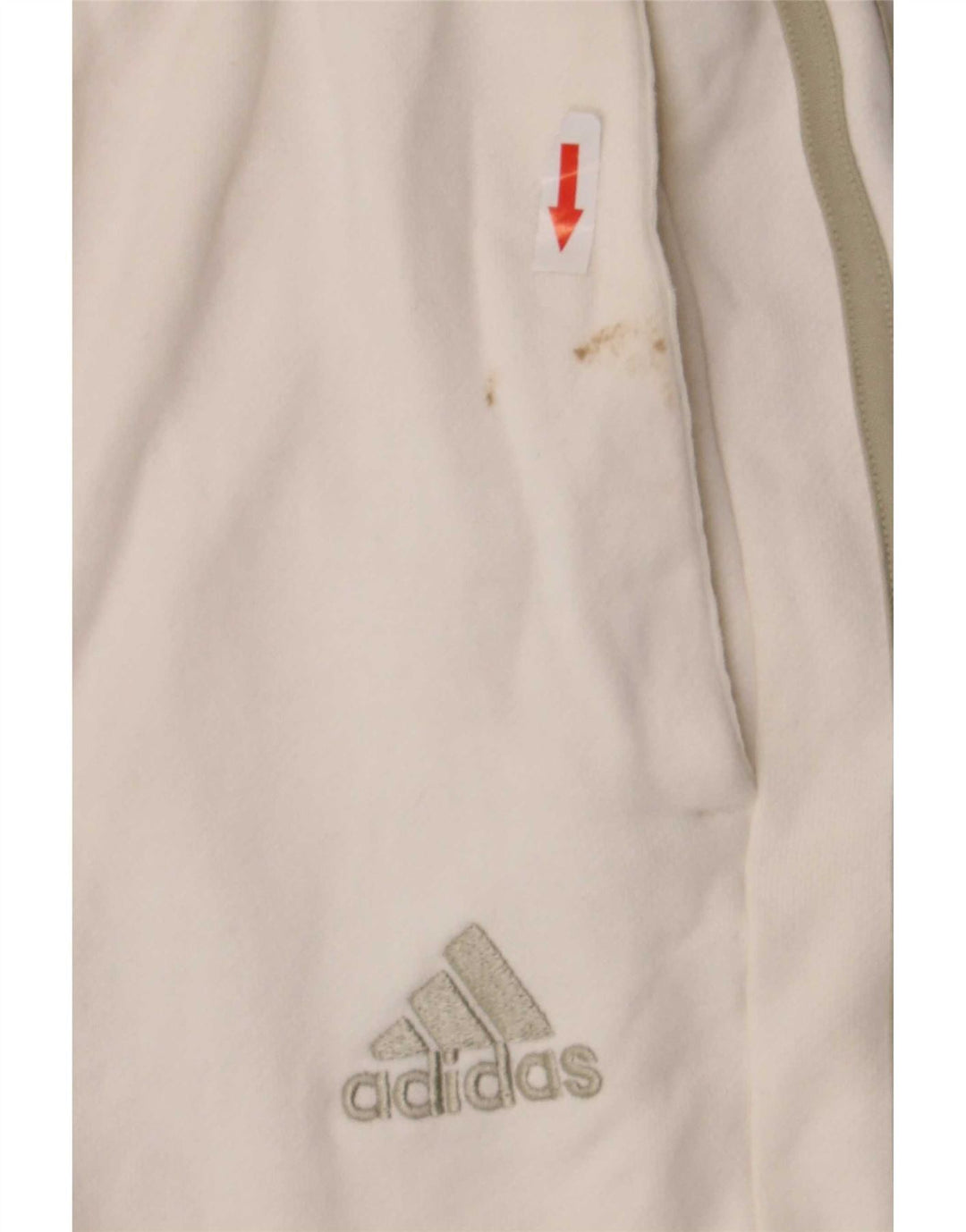 Adidas Womens Sport Shorts UK 8 Small White Cotton