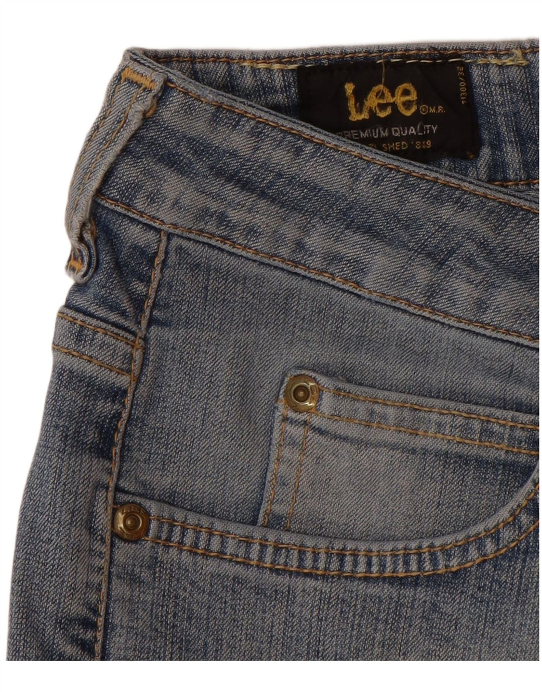 LEE Womens Cameron Straight Jeans W32 L28 Blue Cotton
