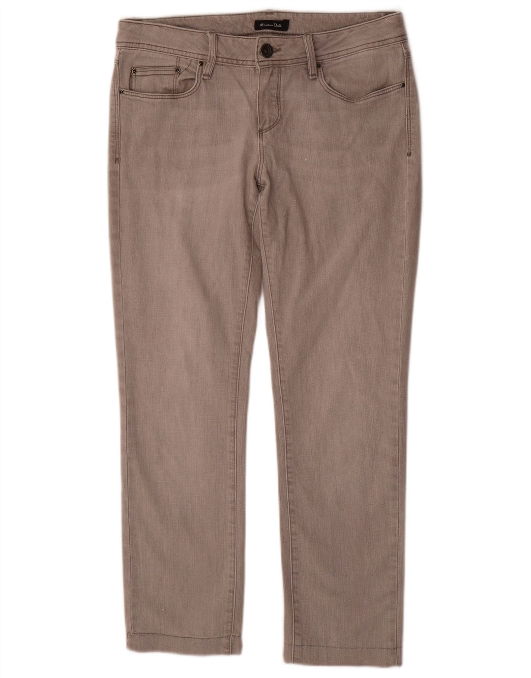 Massimo Dutti Womens Slim Jeans EU 40 Medium W30 L28 Grey Cotton