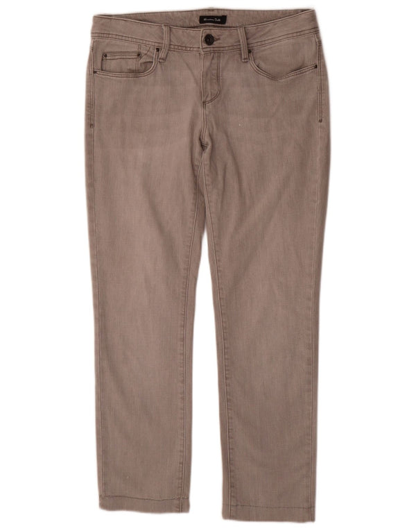 Massimo Dutti Womens Slim Jeans EU 40 Medium W30 L28 Grey Cotton