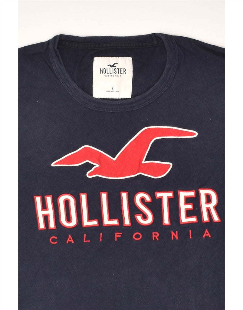 HOLLISTER Mens Graphic T-Shirt Top Small Navy Blue Cotton | Vintage Hollister | Thrift | Second-Hand Hollister | Used Clothing | Messina Hembry 