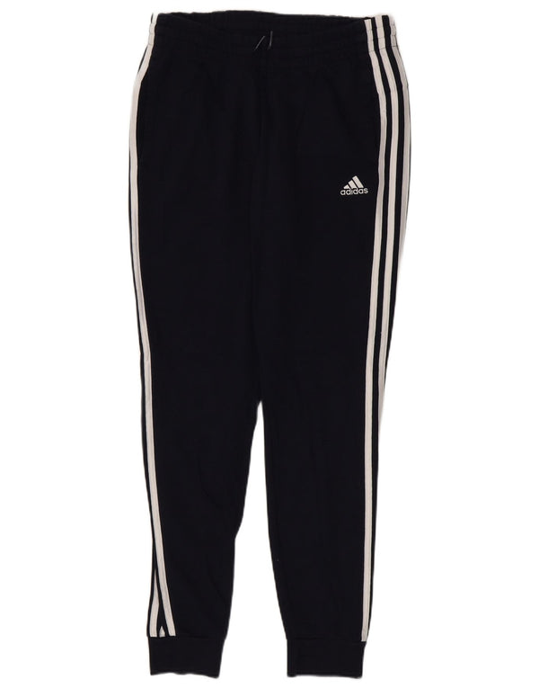 Adidas Womens Tracksuit Trousers Joggers UK 8/10 Small Navy Blue Cotton