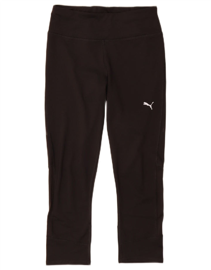 Puma Womens Capri Leggings UK 8 Small Black Polyester
