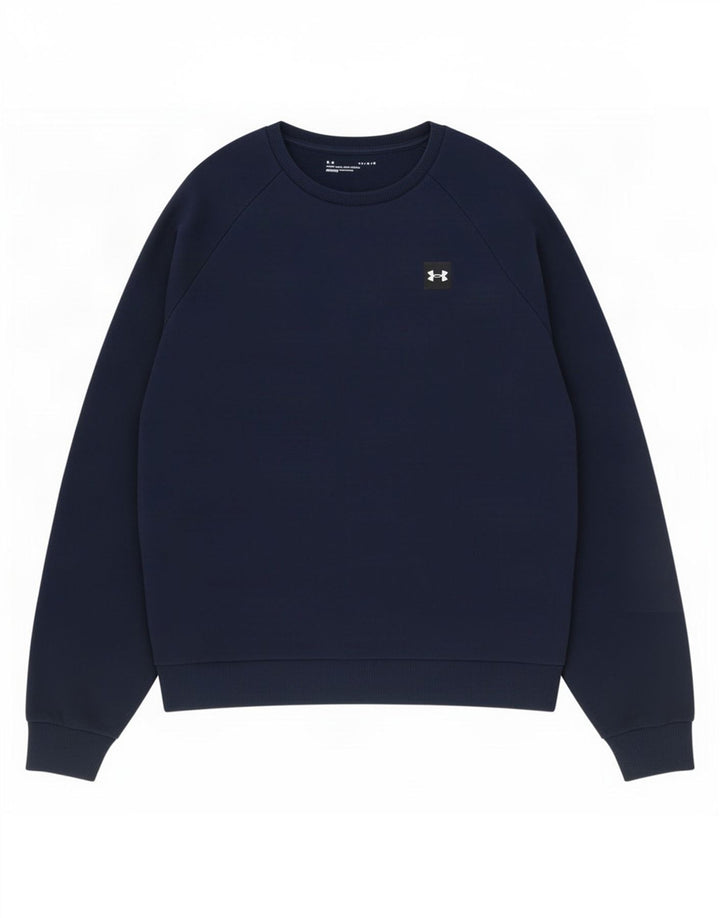 Under Armour Mens Sweatshirt Jumper Large Navy Blue Cotton