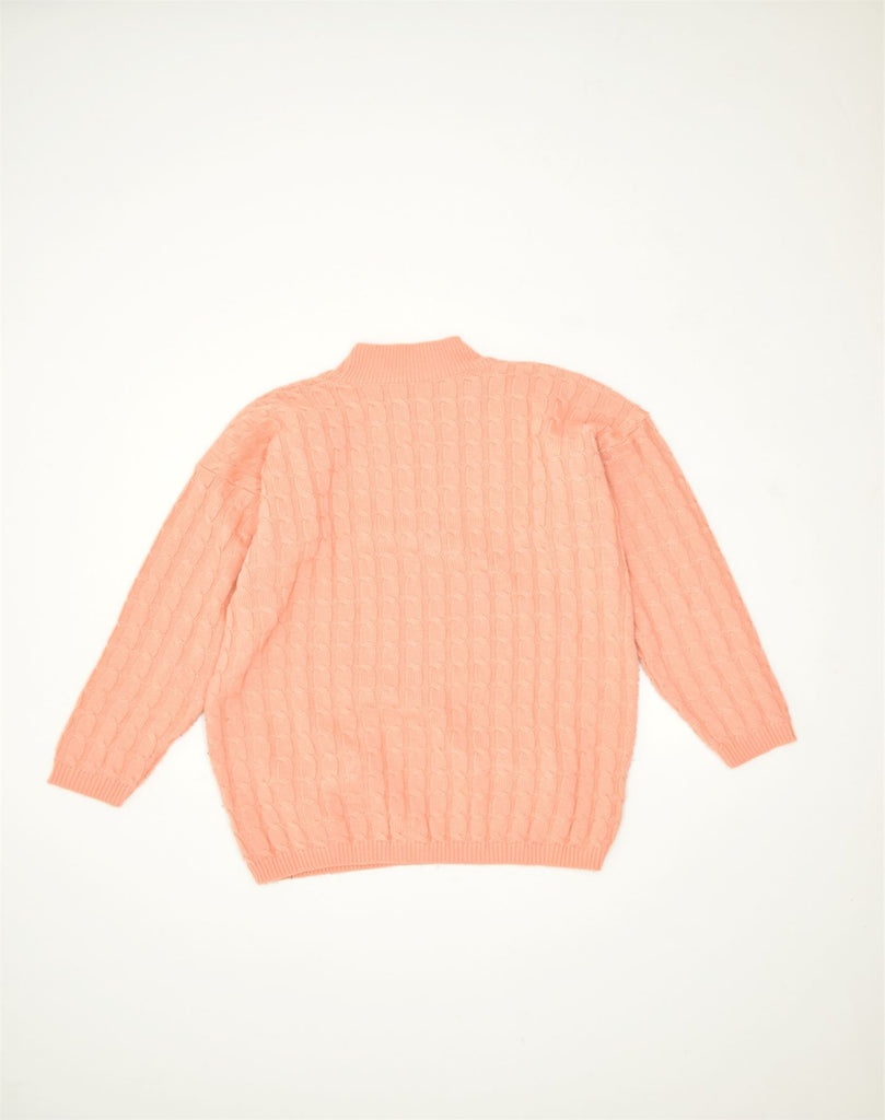 VINTAGE Womens Turtle Neck Jumper Sweater UK 20 2XL Orange Wool | Vintage | Thrift | Second-Hand | Used Clothing | Messina Hembry 