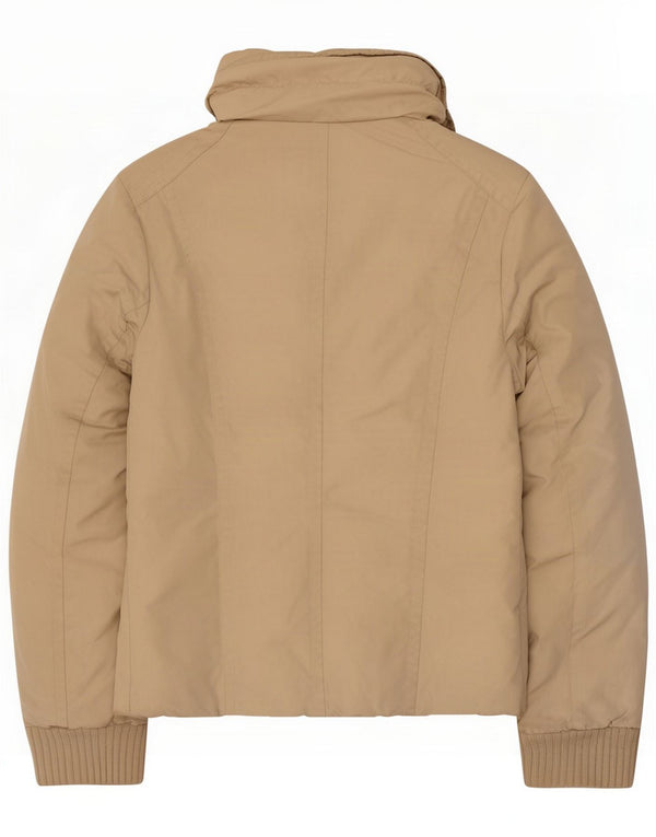 ADD Womens Padded Jacket UK 10 Small Beige Polyester
