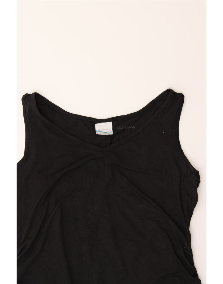 COLUMBIA Womens Vest Top UK 16 Large Black Polyester Vintage Columbia and Second-Hand Columbia from Messina Hembry 