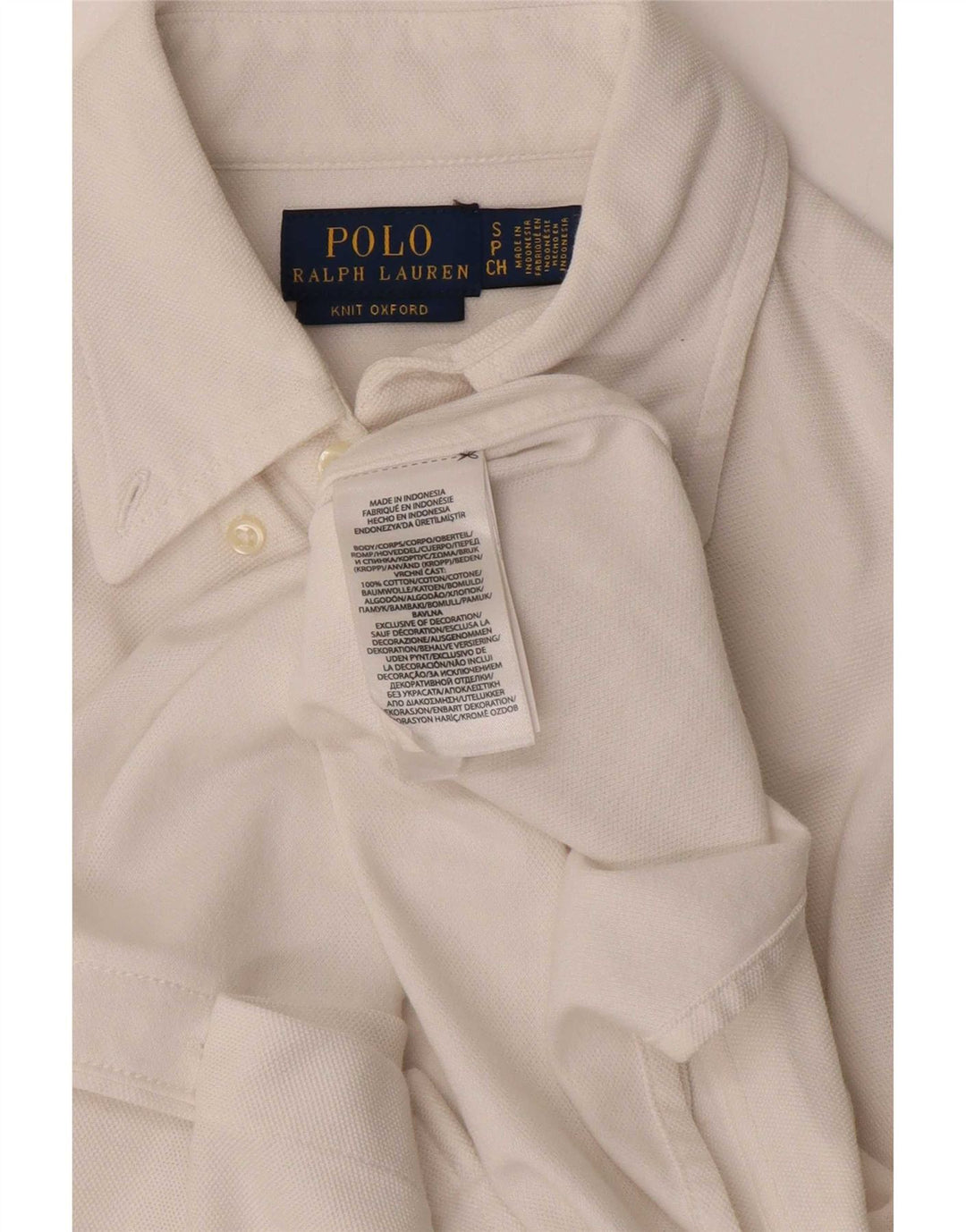 Polo Ralph Lauren Mens Shirt Small White Cotton