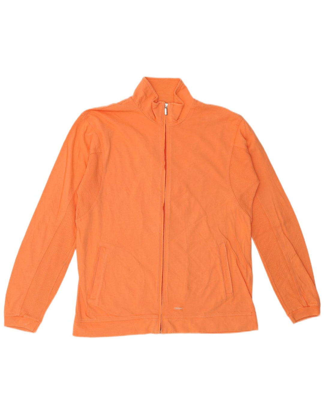 CHAMPION Womens Tracksuit Top Jacket UK 18 XL Orange Cotton