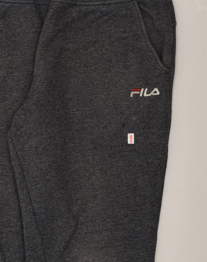 FILA Mens Tracksuit Trousers Joggers Small Grey Cotton | Vintage Fila | Thrift | Second-Hand Fila | Used Clothing | Messina Hembry 