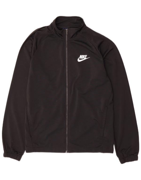 Nike Mens Tracksuit Top Jacket Medium Black Polyester