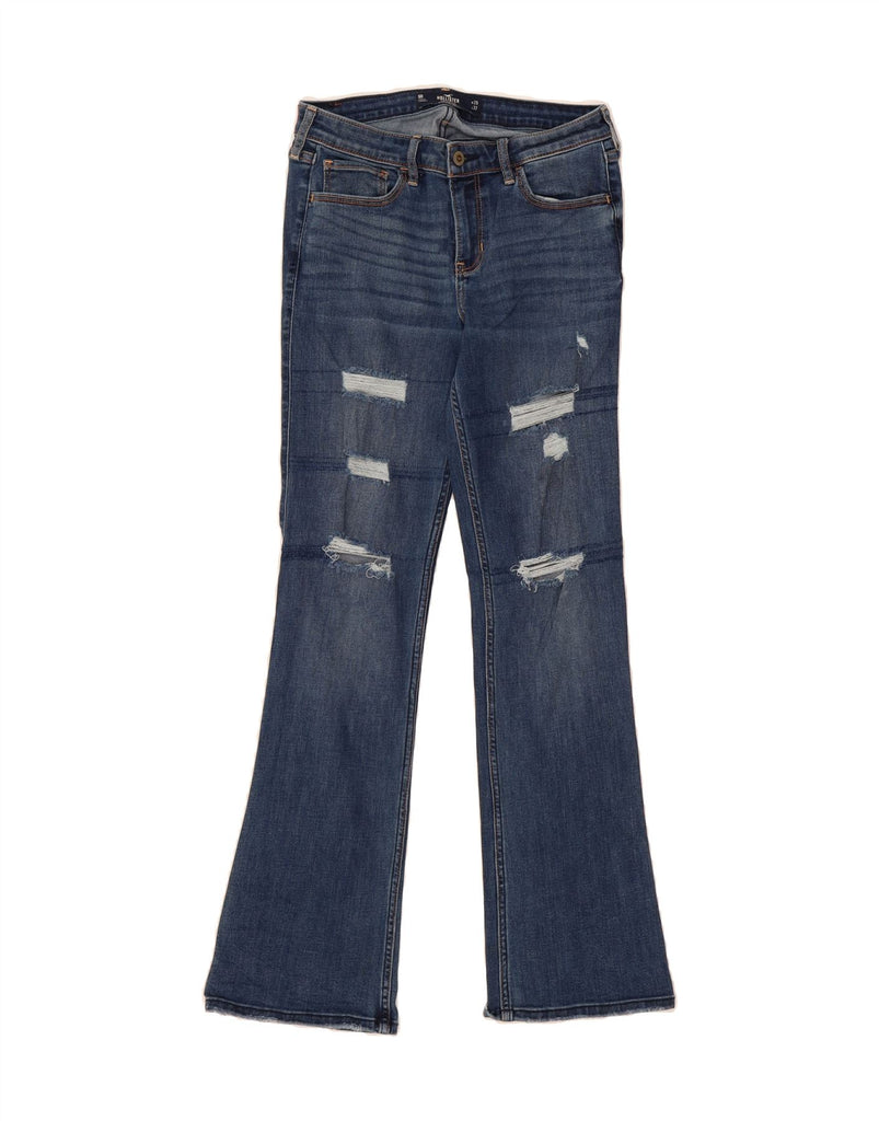 HOLLISTER Womens Distressed Low Waist Bootcut Jeans W29 L30 Blue Cotton Vintage Hollister and Second-Hand Hollister from Messina Hembry 