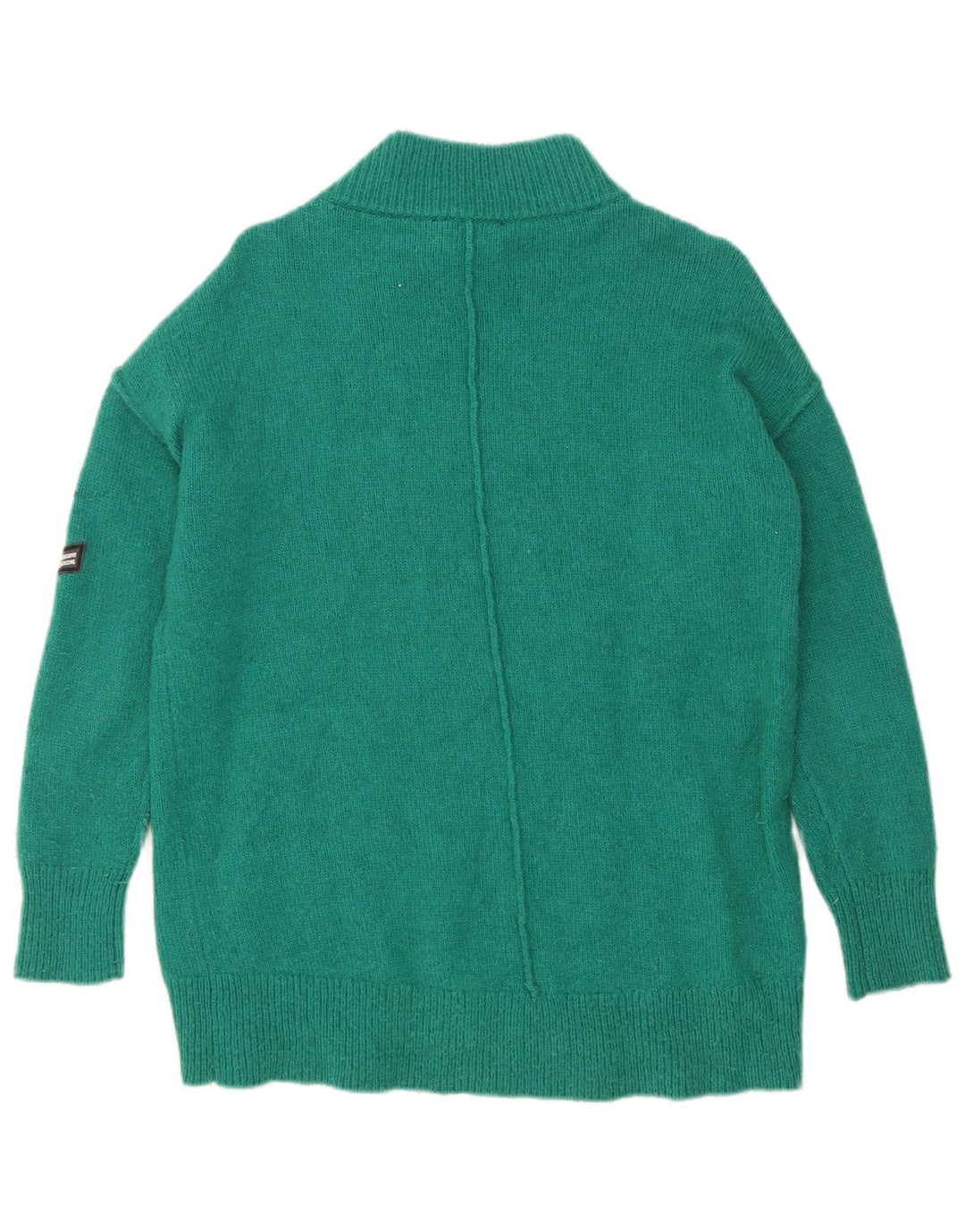 MINT VELVET Womens Oversized Turtle Neck Jumper Sweater UK 10 Small Green