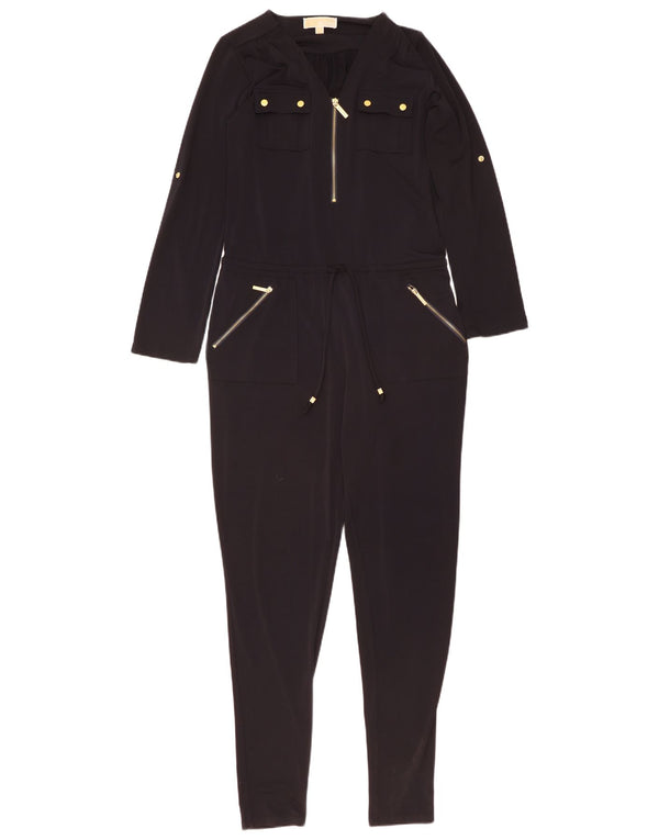 Michael Kors Womens Long Sleeve Jumpsuit UK 10 Small  Black