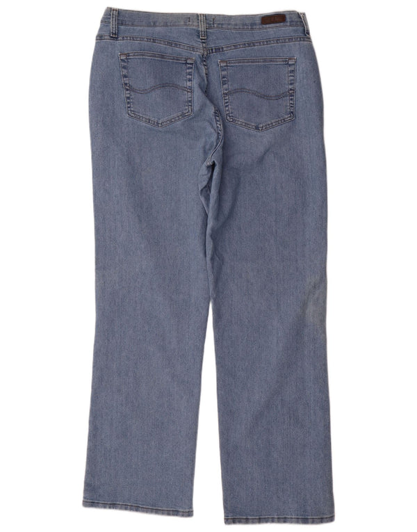 Lee Womens Relaxed Fit Straight Jeans US 18 2XL W36 L33 Blue Cotton