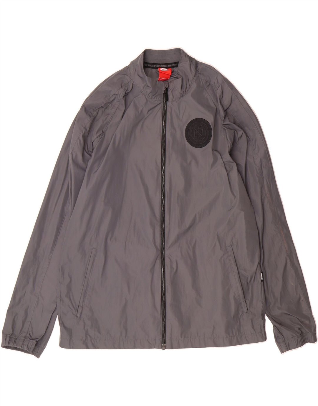 NIKE Mens Tracksuit Top Jacket Large Grey Polyester Vintage Nike and Second-Hand Nike from Messina Hembry 