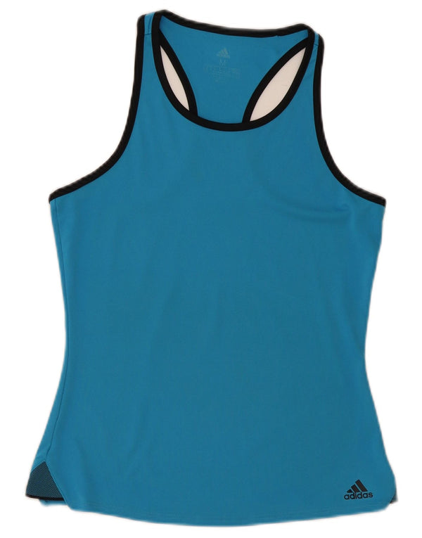 Adidas Womens Climalite Vest Top UK 12/14 Medium Blue