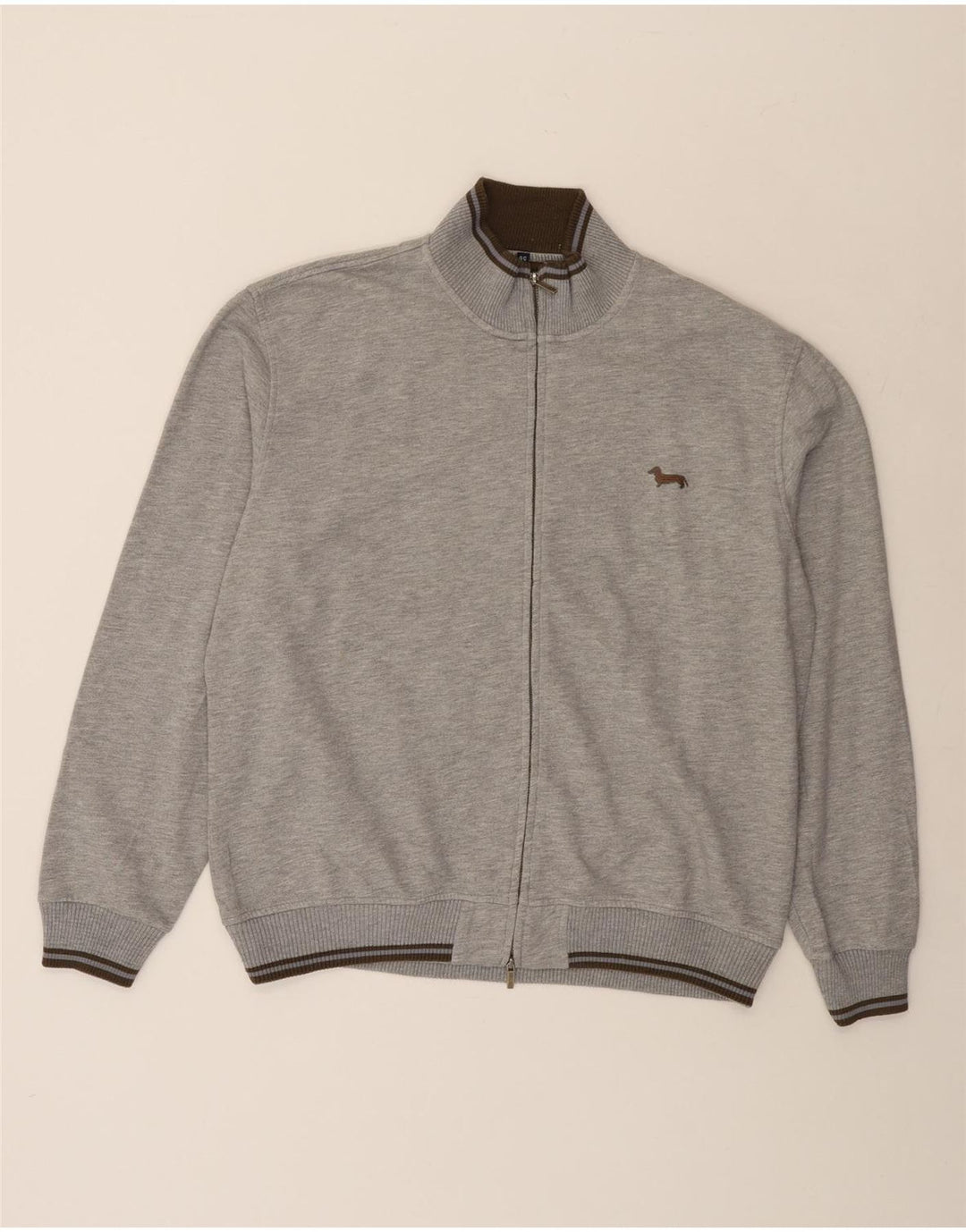 Harmont & Blaine Mens Regular Fit Tracksuit Top Jacket 3XL Grey Flecked