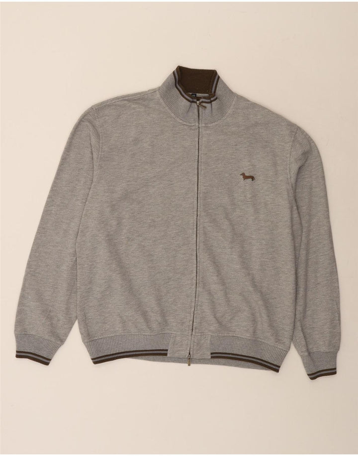 Harmont & Blaine Mens Regular Fit Tracksuit Top Jacket 3XL Grey Flecked