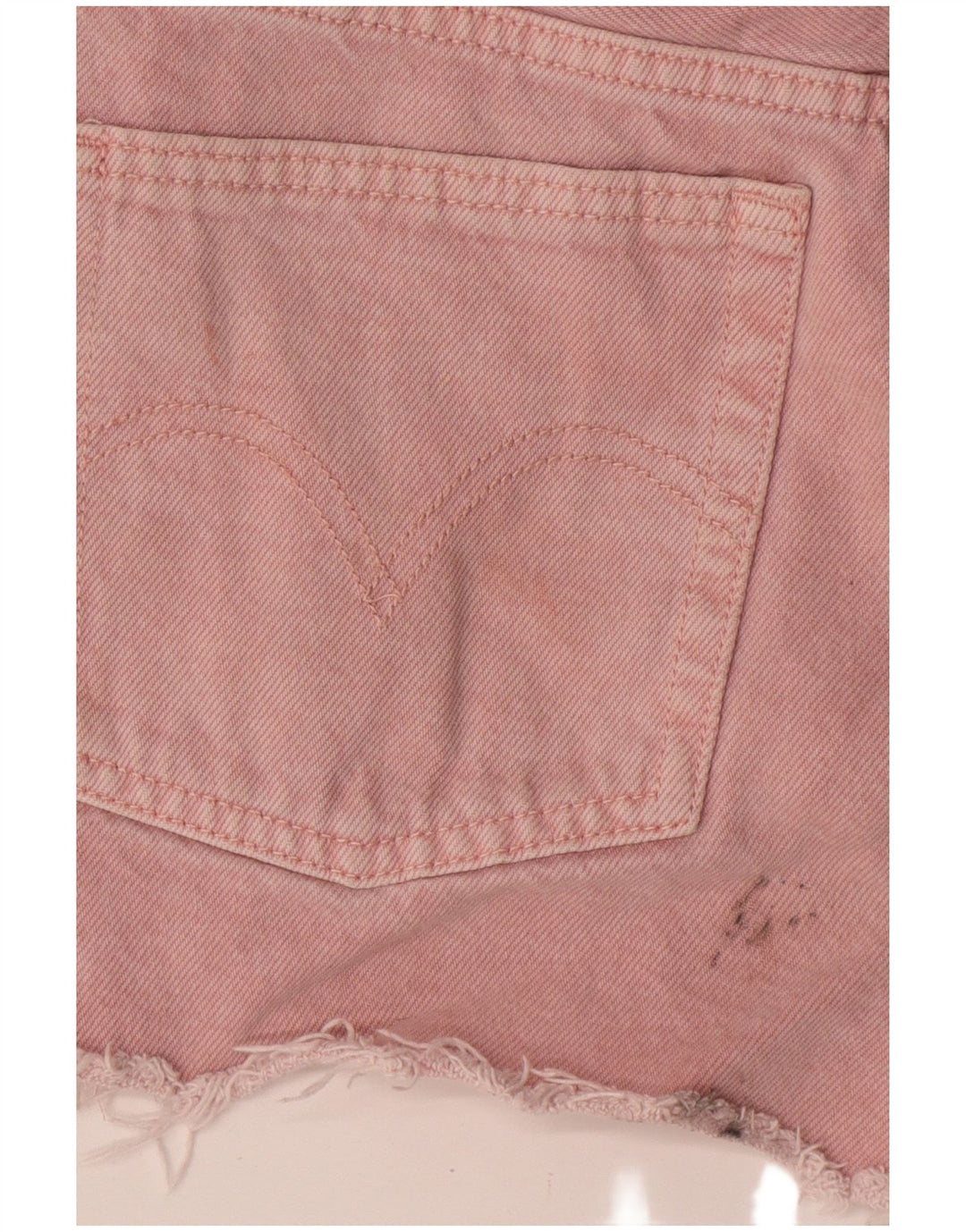 Levi's Womens 501 Denim Shorts W26 Small Pink Cotton