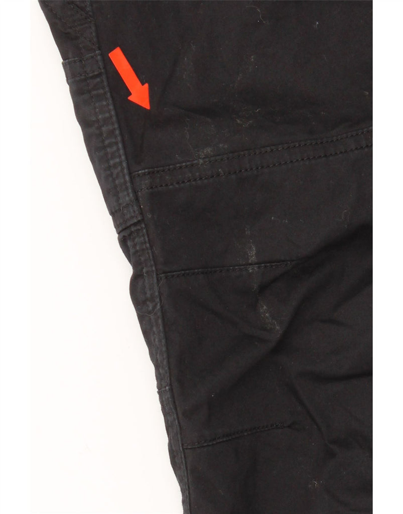 DIESEL Girls High Waist Loose Fit Cargo Trousers 9-10 Years W25 L24 Black Vintage Diesel and Second-Hand Diesel from Messina Hembry 