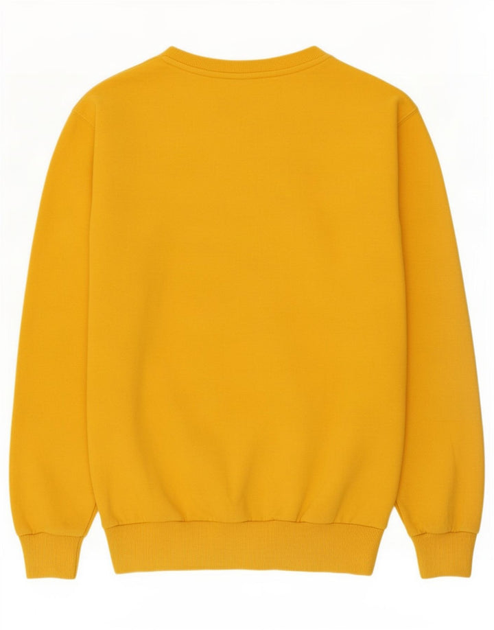 Ellesse Womens Graphic Oversized Sweatshirt Jumper UK 10 Small Yellow