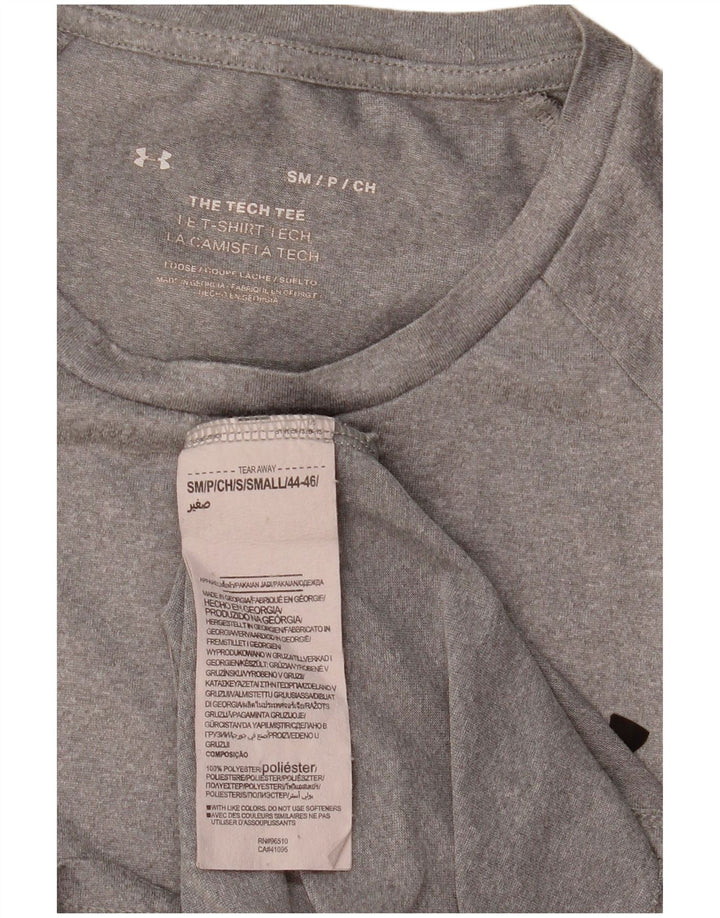 Under Armour Mens Loose Fit T-Shirt Top Small Grey Polyester