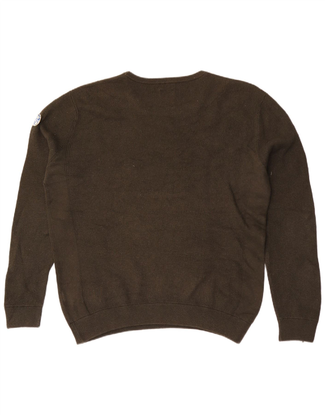 North Sails Mens Crew Neck Jumper Sweater XL Khaki Cotton