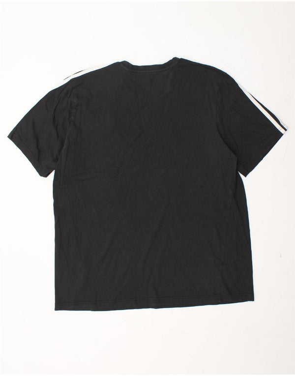 ADIDAS Mens T-Shirt Top XL Black Cotton